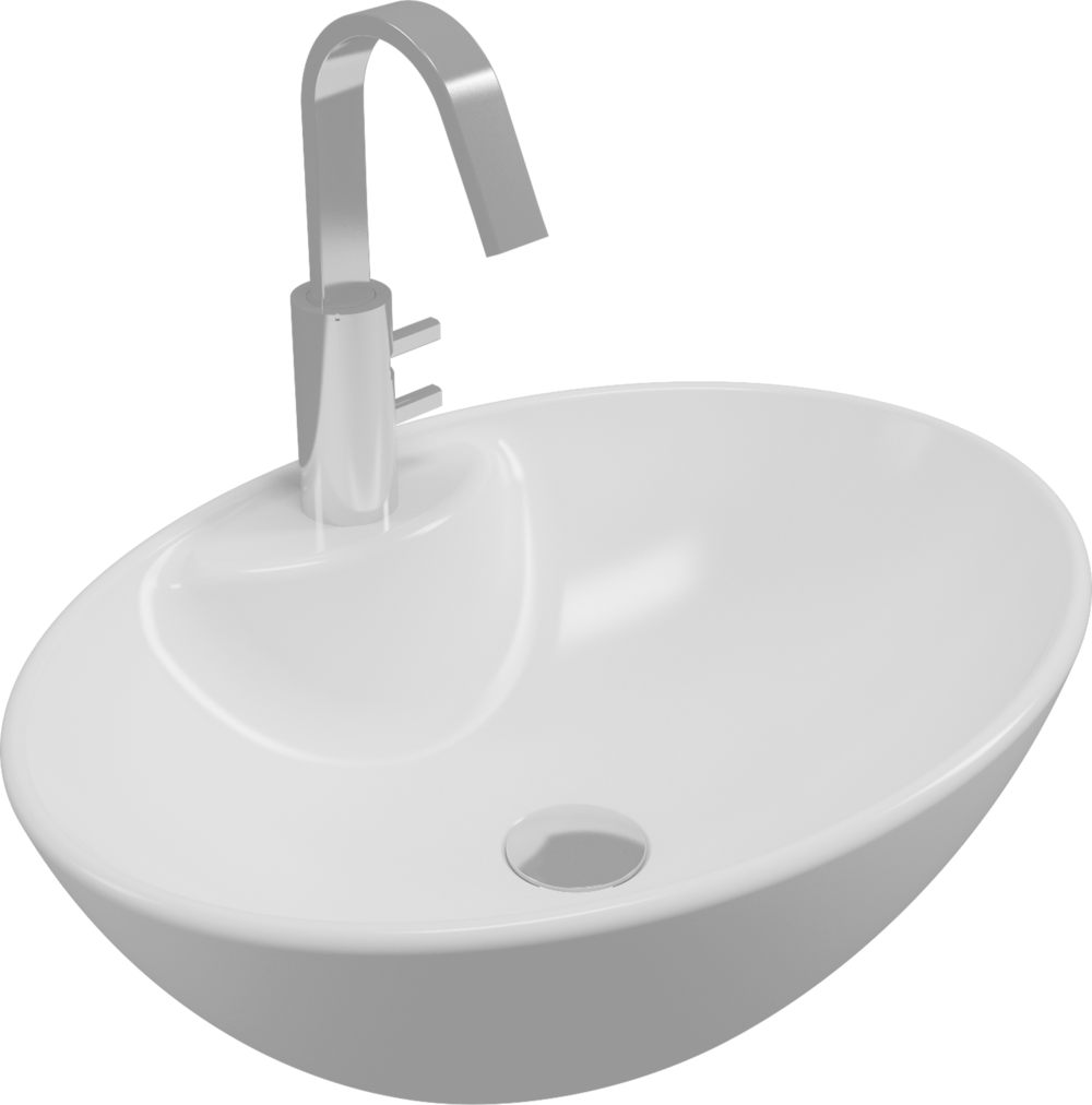 ÇANAK LAVABO BATARYA DELİKLİ  (41x55)