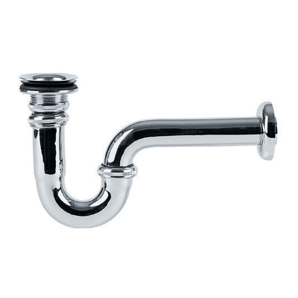 U BORULU LAVABO/EVİYE SİFONU - SÜZGEÇLİ KROM